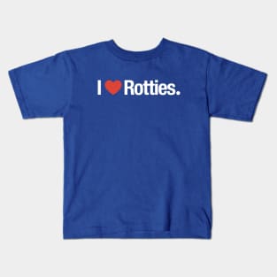 I heart Rotties Kids T-Shirt